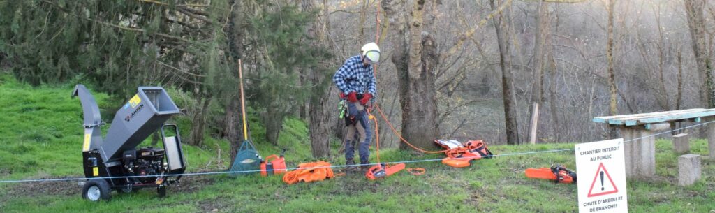 Organisation et sécurisation d’un chantier d’élagage en Ariège